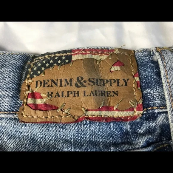 DENIM & SUPPLY RAULPH LAUREN Distressed Shorts 24 - Picture 7 of 8